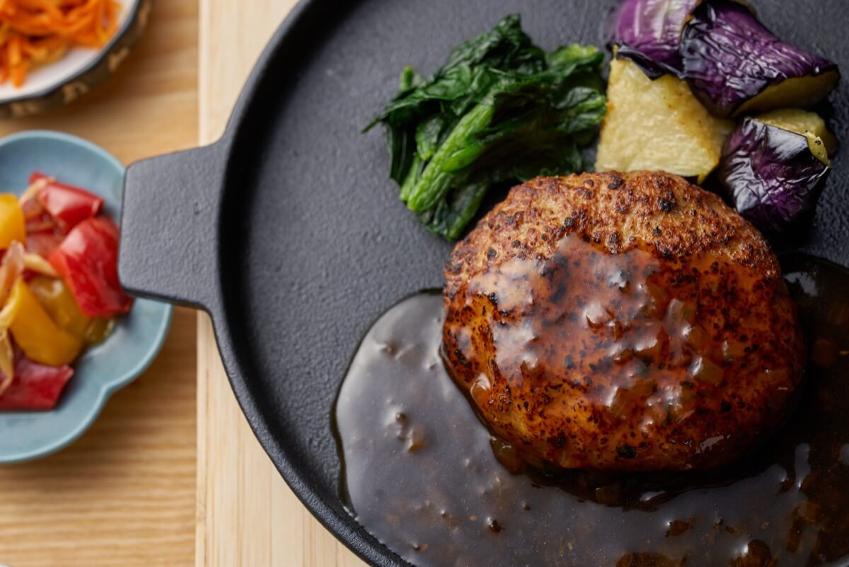 グルテンフリーハンバーグ御膳