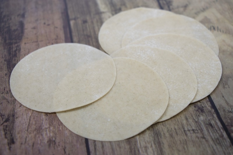 米粉の餃子の皮